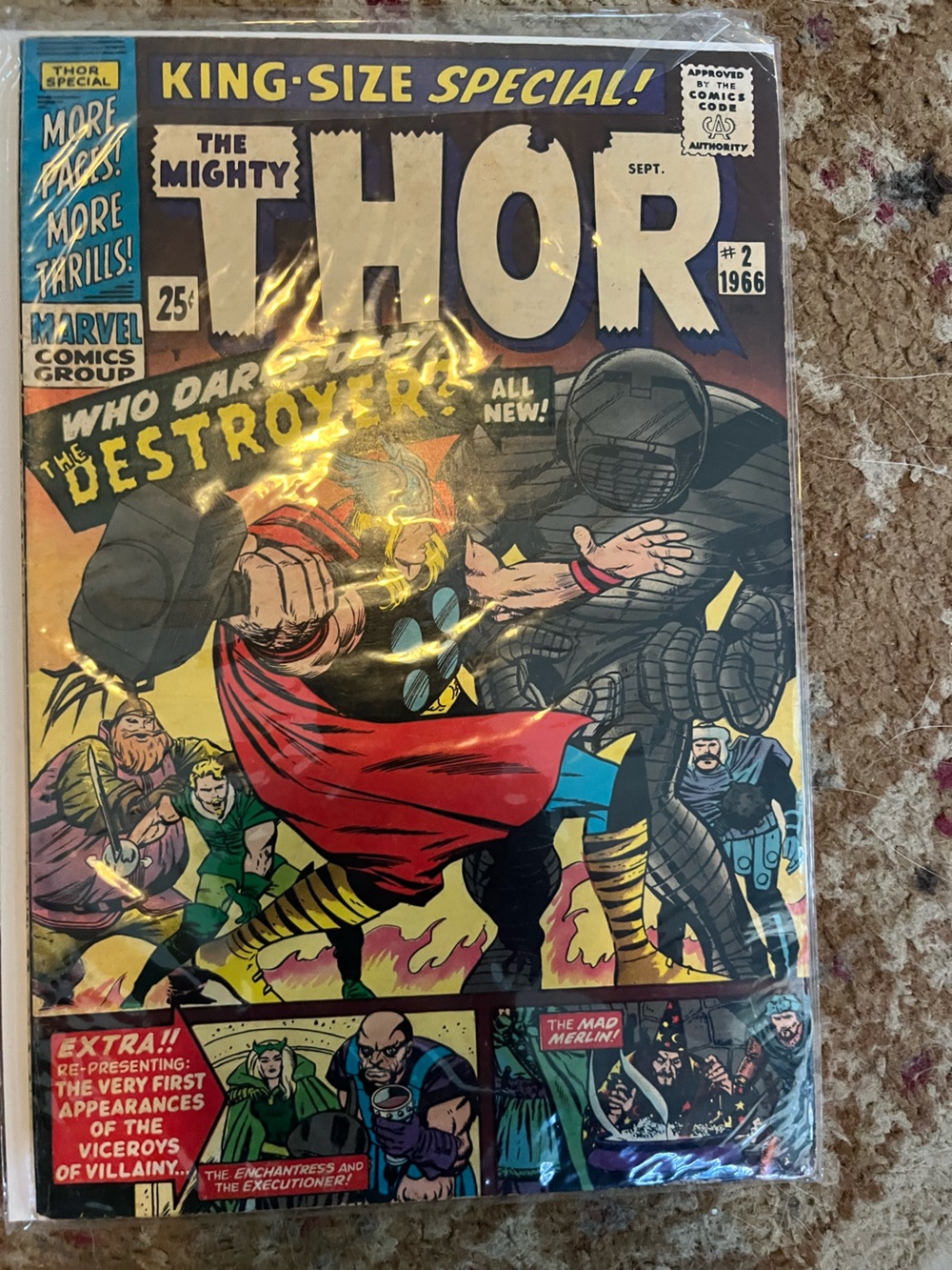 Marvel Comics Group The Mighty Thor King-Size Special #2 (September 1966) Silver